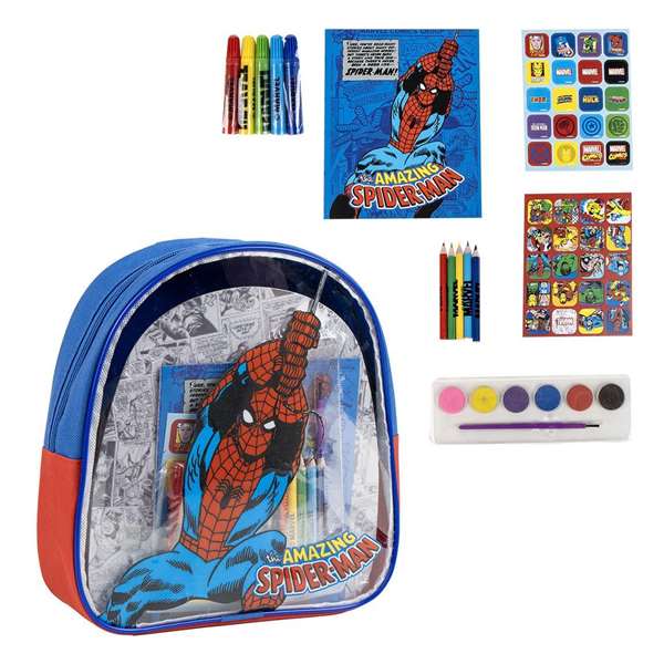 Cerdà Sac à dos à colorier Avengers, 22 x 23 x 7 cm, couleur rose, pour enfants à partir de 3 ans