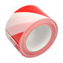 Ruban de signalisation rouge et blanc LDPE 70 mm x 200 m