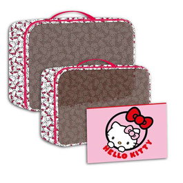 Cerda Nécessaire de toilette de voyage set Hello Kitty - Rouge - À partir de 3 ans