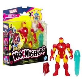 Hasbro MixMashers Marvel Avengers Iron Man - Figurine personnalisable 12 cm avec accessoires - Jouet super-héros pour enfant dès 4 ans