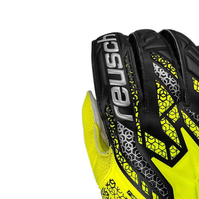 Gants de Gardien de But Reusch Attrakt Solid safe Jaune Adultes 6-7 ans