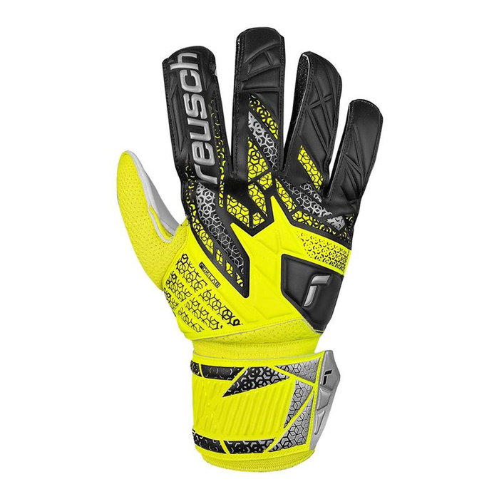 Gants de Gardien de But Reusch Attrakt Solid safe Jaune Adultes 6-7 ans Gants de Gardien de But Reusch Attrakt Solid safe Jaune Adultes 6-7 ans