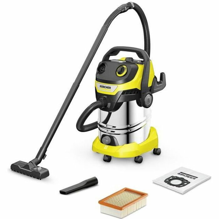 Karcher WD 5 S V-25/5/22 Aspirateur eau et poussière 1100W 25L Jaune Karcher WD 5 S V-25/5/22 Aspirateur eau et poussière 1100W 25L Jaune