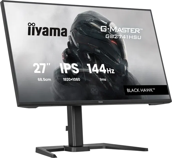 Iiyama G-Master Black Hawk 27" - Ecran PC Gamer - Dalle IPS FHD (1920x1080) - 144 Hz - 1 ms - FreeSync/G-SYNC - Réglable en hauteur - HDMI, DisplayPort, Hub USB