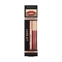 Profusion Cosmetics Set Lip Envy Blushing Rose avec Gloss et Crayon