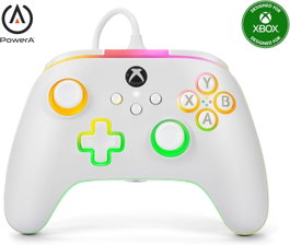 PowerA Manette Advantage pour Xbox Series X|S avec Lumectra Blanc