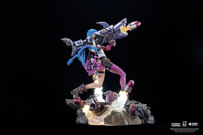 Pure Arts Statuette League of Legends Jinx 1/6 avec LED