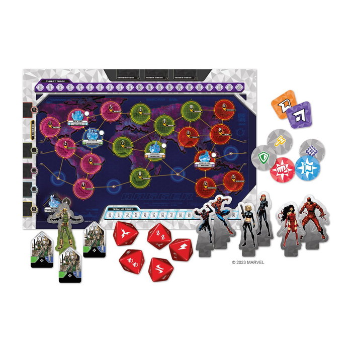 Asmodee Marvel D.A.G.G.E.R. MD01ES Jeu de Société Coopératif à partir de 12 ans en Français