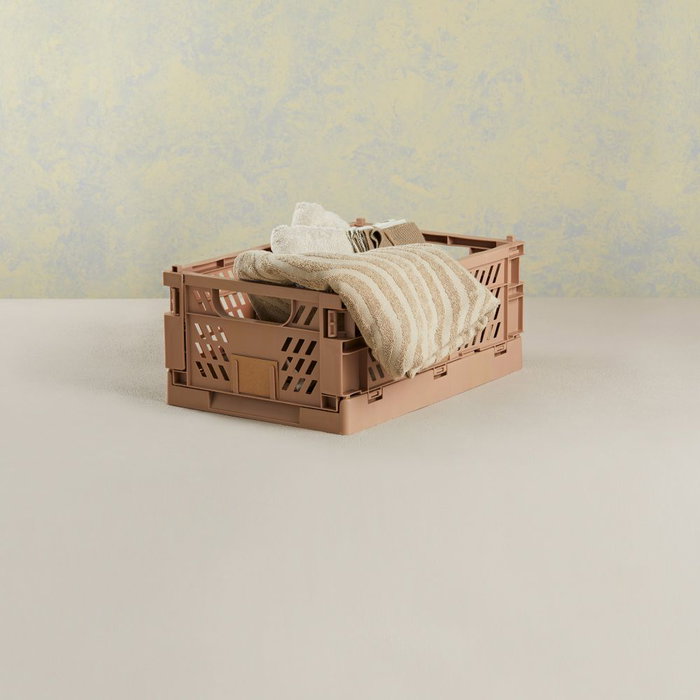 Day Boîte de rangement pliable 2 pièces 50 x 33 x 25 cm couleur sable 27,6 L capacité 45 kg