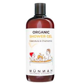 MUNNAH Gel de douche bio calendula et camomille 500 ml