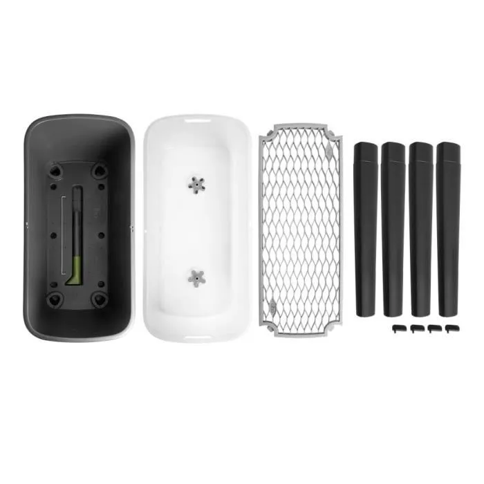 Elho Table de Culture sur Pieds Noa - Potager Urbain 79 x 39 x 94 cm - Idéal pour Légumes, Fruits et Herbes - 100% Recyclé - Noir