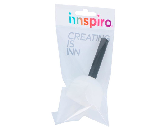 Innspiro Pinceau en mousse synthétique ronde 4cm