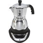 Bialetti MOKA TIMER - Cafetière italienne électrique 3 tasses - 120 ml - Inox
