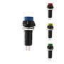 Edm Interrupteur unipolaire à base ronde 1A 250V couleurs assorties