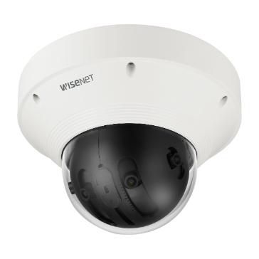 Hanwha Caméra de surveillance extérieure réseau panoramique 4 capteurs 2MP H.265 Wisenet P, vision 180°, PoE+, IP66