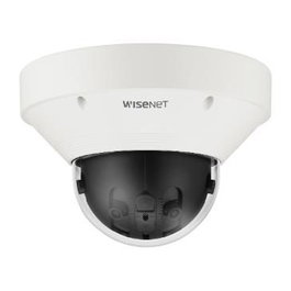 Hanwha Caméra de surveillance extérieure réseau panoramique 4 capteurs 2MP H.265 Wisenet P, vision 180°, PoE+, IP66