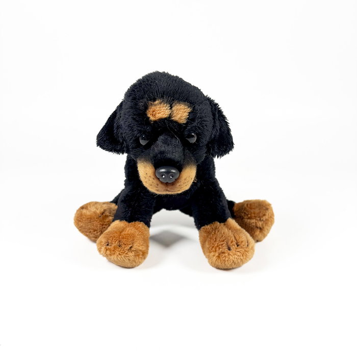Deqube Peluche Rottweiler Assis 12 Cm en Peluche avec Licence Bocalan - Jouet pour Enfants Deqube Peluche Rottweiler Assis 12 Cm en Peluche avec Licence Bocalan - Jouet pour Enfants