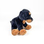 Deqube Peluche Rottweiler Assis 12 Cm en Peluche avec Licence Bocalan - Jouet pour Enfants