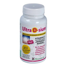 HOLISTICA Ultra D-Sium Vit.D + Mg 60 Perles Complément Alimentaire Magnésium Marin Vitamine D