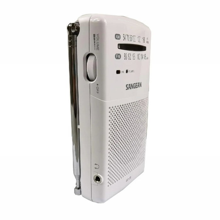 Sangean Radio SR35W Blanc et Noir