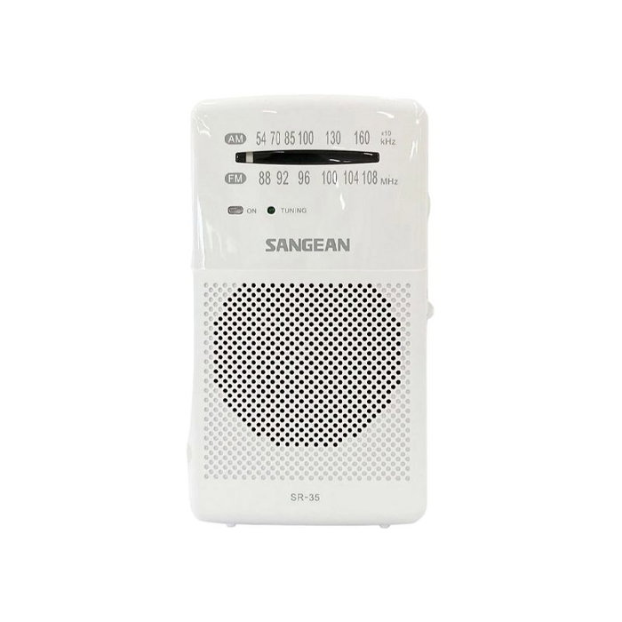 Sangean Radio SR35W Blanc et Noir
