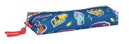 Safta Portatout Rectangulaire avec Élastique 22 cm Cars Racing - Boîte de Rangement Enfant 22 x 4 x 7 cm, à Partir de 3 Ans