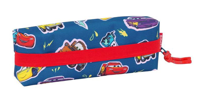 Safta Portatout Rectangulaire avec Élastique 22 cm Cars Racing - Boîte de Rangement Enfant 22 x 4 x 7 cm, à Partir de 3 Ans
