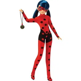 Bandai Poupée Miraculous Ladybug 26 cm - Ladybug Lucky Charm - Poupée articulée à 11 points