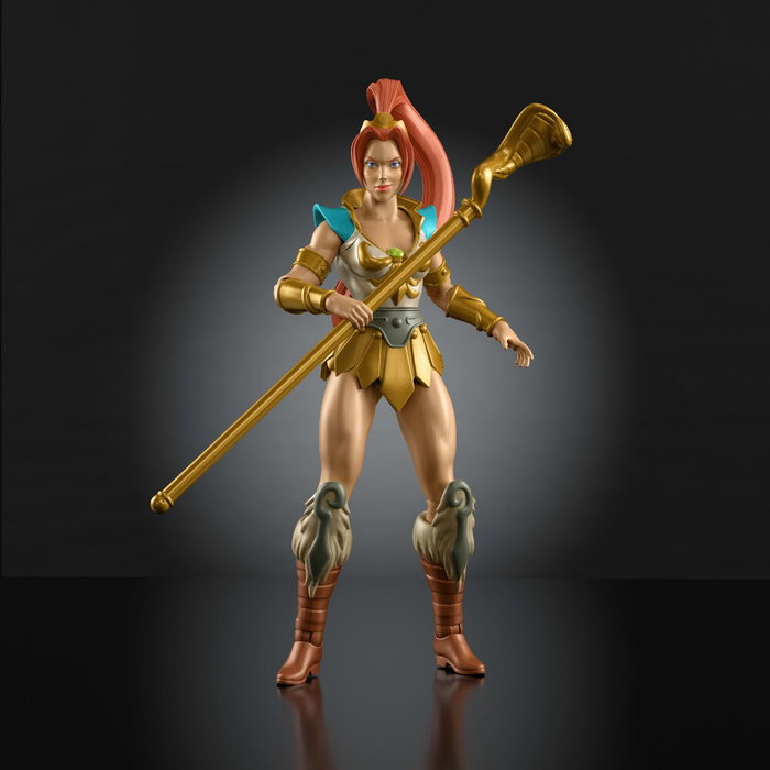 Mattel Figurine Teela Cartoon Collection Origins Master of the Universe 14cm Articulée avec Accessoires