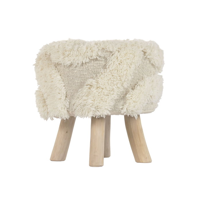 Home ESPRIT Repose-pied Beige Boho Home ESPRIT Repose-pied Beige Boho