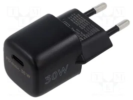 GOOBAY Chargeur USB 30W GaN USB-C Power Delivery Noir