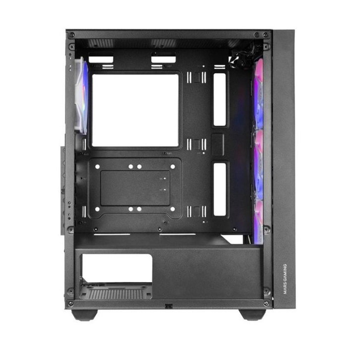 Mars Gaming Boîtier PC MC Air ATX Mid-Tower, vitre trempée, RGB, USB 3.0, jusqu'à 6 ventilateurs
