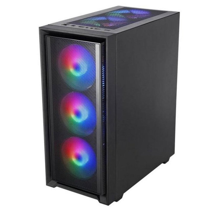 Mars Gaming Boîtier PC MC Air ATX Mid-Tower, vitre trempée, RGB, USB 3.0, jusqu'à 6 ventilateurs