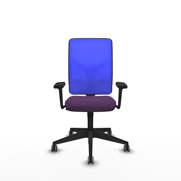 PIQUERAS Y CRESPO Chaise Motilla Synchro Pourpre et Bleu avec Accoudoirs 3D PIQUERAS Y CRESPO Chaise Motilla Synchro Pourpre et Bleu avec Accoudoirs 3D