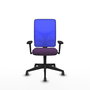 PIQUERAS Y CRESPO Chaise Motilla Synchro Pourpre et Bleu avec Accoudoirs 3D