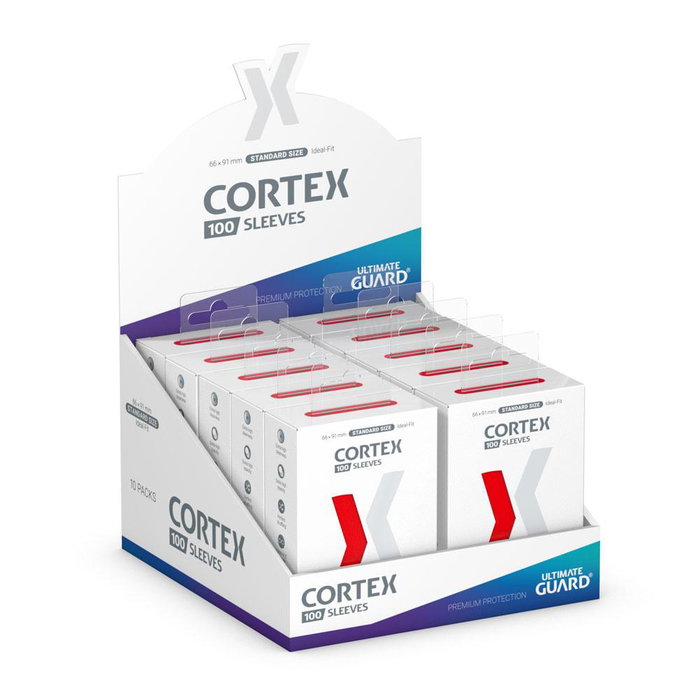 Ultimate Guard Cortex Sleeves Standard Size (100) - Red Ultimate Guard Cortex Sleeves Standard Size (100) - Red