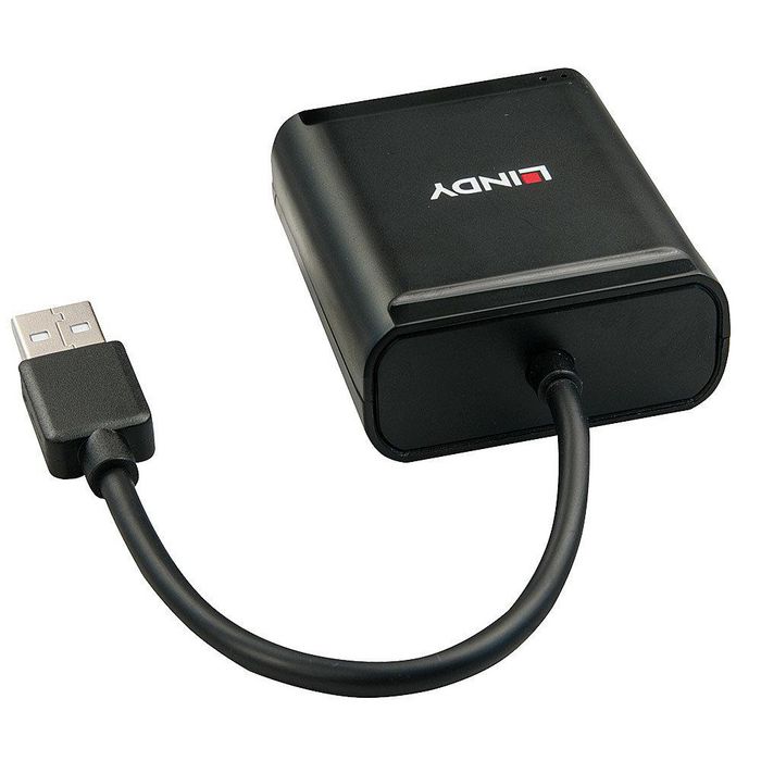 Lindy - Extender USB 2.0 4 ports, jusqu'à 60m - Pour périphériques USB via câble réseau Cat.5e/6 - Solution Plug & Play