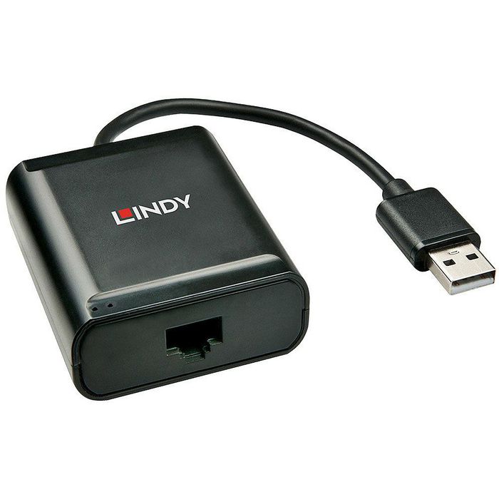Lindy - Extender USB 2.0 4 ports, jusqu'à 60m - Pour périphériques USB via câble réseau Cat.5e/6 - Solution Plug & Play