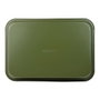 San Ignacio Bandeja rectangulaire acier carbone Experto anti-adhésive vert olive 34 x 23,7 x 6 cm