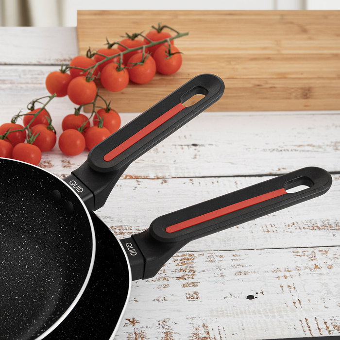 Quid Set de 2 Sartenes de Aluminio Prensado Tentacion, Negro, 20 cm-24 cm Quid Set de 2 Sartenes de Aluminio Prensado Tentacion, Negro, 20 cm-24 cm