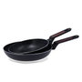 Quid Set de 2 Sartenes de Aluminio Prensado Tentacion, Negro, 20 cm-24 cm