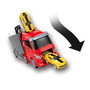 Tachan Camion Porte-Voitures de Pompiers avec Cabine Européenne - 5 Voitures, 1 Avion et 4 Panneaux de Signalisation - Pour Enfants 3 Ans et Plus