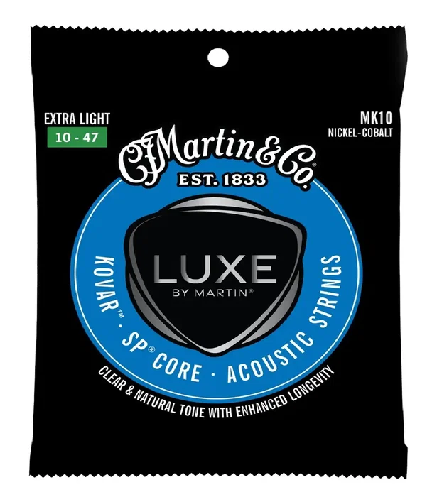 MARTIN Luxe Kovar Sp Core Extra Light 10-47 Jeu de Cordes Acoustique MARTIN Luxe Kovar Sp Core Extra Light 10-47 Jeu de Cordes Acoustique