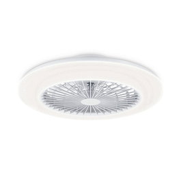 Philips Amigo Ventilateur de plafond blanc LED 3 CCT avec diffuseur effet étoilé