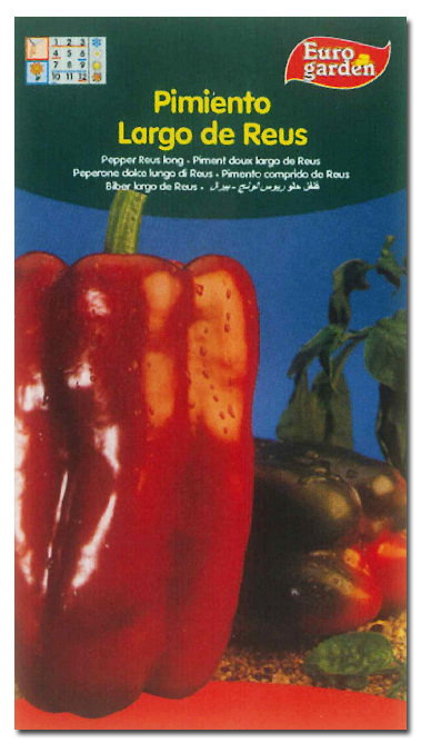 Semillas Fito Hortícolas Pimiento Largo de Reus Boîte de 10 Semillas Fito Hortícolas Pimiento Largo de Reus Boîte de 10