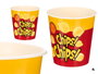 Leknes Cubo Chips 4L Jaune Rouge 20x20x20 cm Plastique PP (Set de 24)