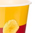 Leknes Cubo Chips 4L Jaune Rouge 20x20x20 cm Plastique PP (Set de 24)