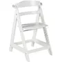 ROBA Chaise Haute Évolutive Sit Up Click & Fun - Bois Laqué Blanc - Plateau Repas Amovible - Hauteur Réglable Jusqu'à 70 kg - Conforme EN 14988