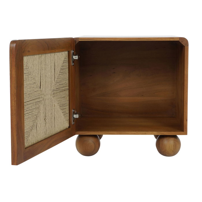 Table de Nuit DKD Home Decor Marron Acacia 50 x 40 x 53 cm