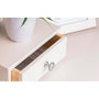 Rei Poignée de meuble modèle 760 en zamak finition chrome mat Ø25 mm blister 4 unités